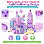 Unicorn Castle Magnetic Tiles Set printing detail