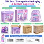Unicorn Castle Magnetic Tiles Set piece shape detail