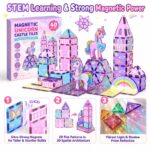 Unicorn Castle Magnetic Tiles Set size and dimensions