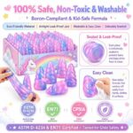 Unicorn Horn Slime Putty Set color and texture detail
