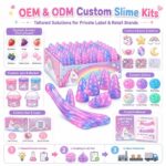 Unicorn Horn Slime Putty Set clay and sand material detail