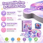 Double-Sided Unicorn & Mermaid EVA Foam Floor Puzzle printing detail