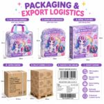 Double-Sided Unicorn & Mermaid EVA Foam Floor Puzzle piece shape detail