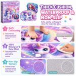 Double-Sided Unicorn & Mermaid EVA Foam Floor Puzzle size and dimensions
