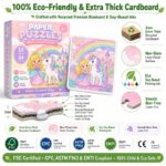 Unicorn Princess Coloring Paper Puzzle Set printing detail