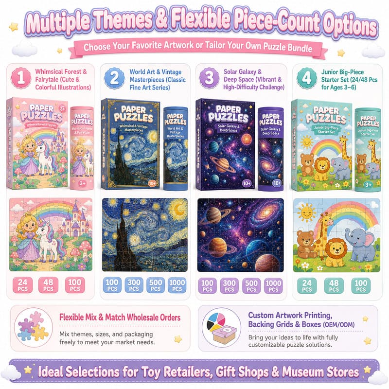 Unicorn Princess Coloring Paper Puzzle Set custom artwork detail