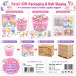 Unicorn Slime Bucket Set molds and tools detail