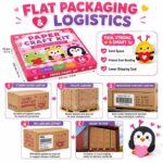 Valentine Animal Paper Craft Kit activity step detail