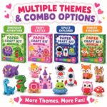Valentine Animal Paper Craft Kit custom artwork detail