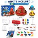 Volcano Eruption STEM Science Kit puzzle pieces and layout view