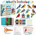 Wild Birds Felt Sewing Kit kit contents view