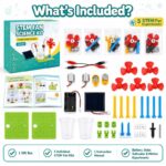 Wind Energy STEM Science Kit puzzle pieces and layout view