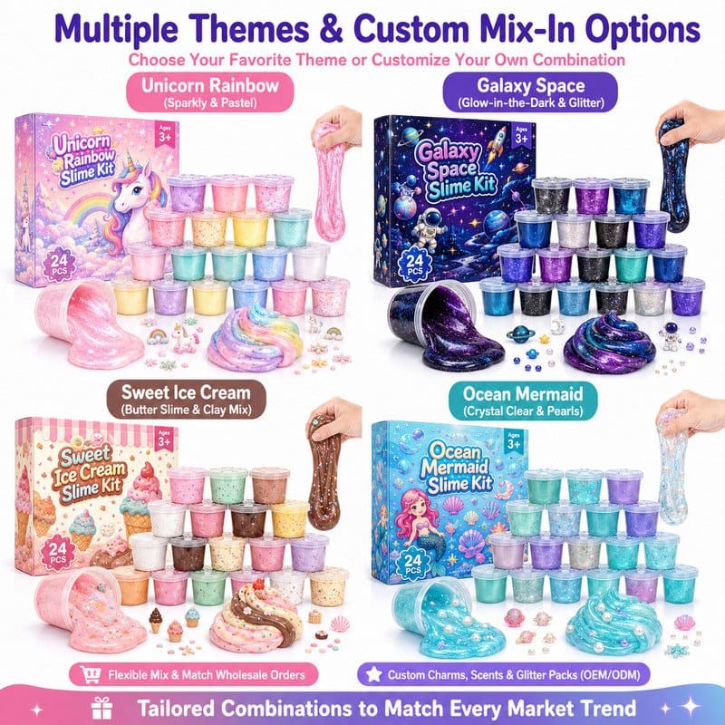 Winter Clear Slime Kit activity feature detail
