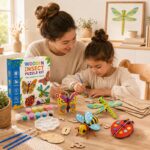 Wooden Insect Puzzle & Painting Kit completed puzzle view