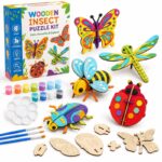 Wooden Insect Puzzle & Painting Kit front view