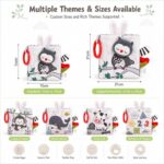 Woodland Tails Black & White Sensory Cloth Book interactive feature detail