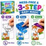 World of Animals Foil Art Kit size and dimensions