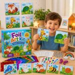 World of Animals Foil Art Kit finished craft example